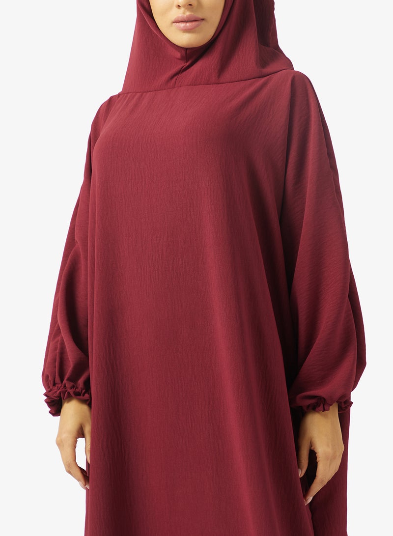 هيا كلوزيت ملابس صلاة بغطاء رأس وأكمام مستقيمة - Image 3